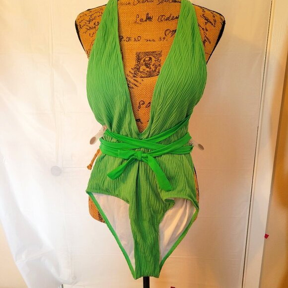 Other - NWT Woman"s Green One Piece Swim Suit Size 8